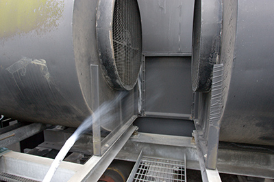 Cooling tower smoke test